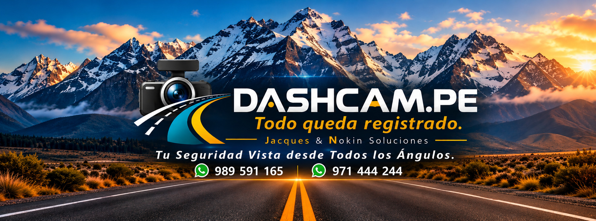 DASHCAM.PE: Todo queda registrado. Jacques & Nokin Soluciones. Tu Seguridad Vista desde Todos los �ngulos. WhatsApp 989 591 165 y 971 444 244